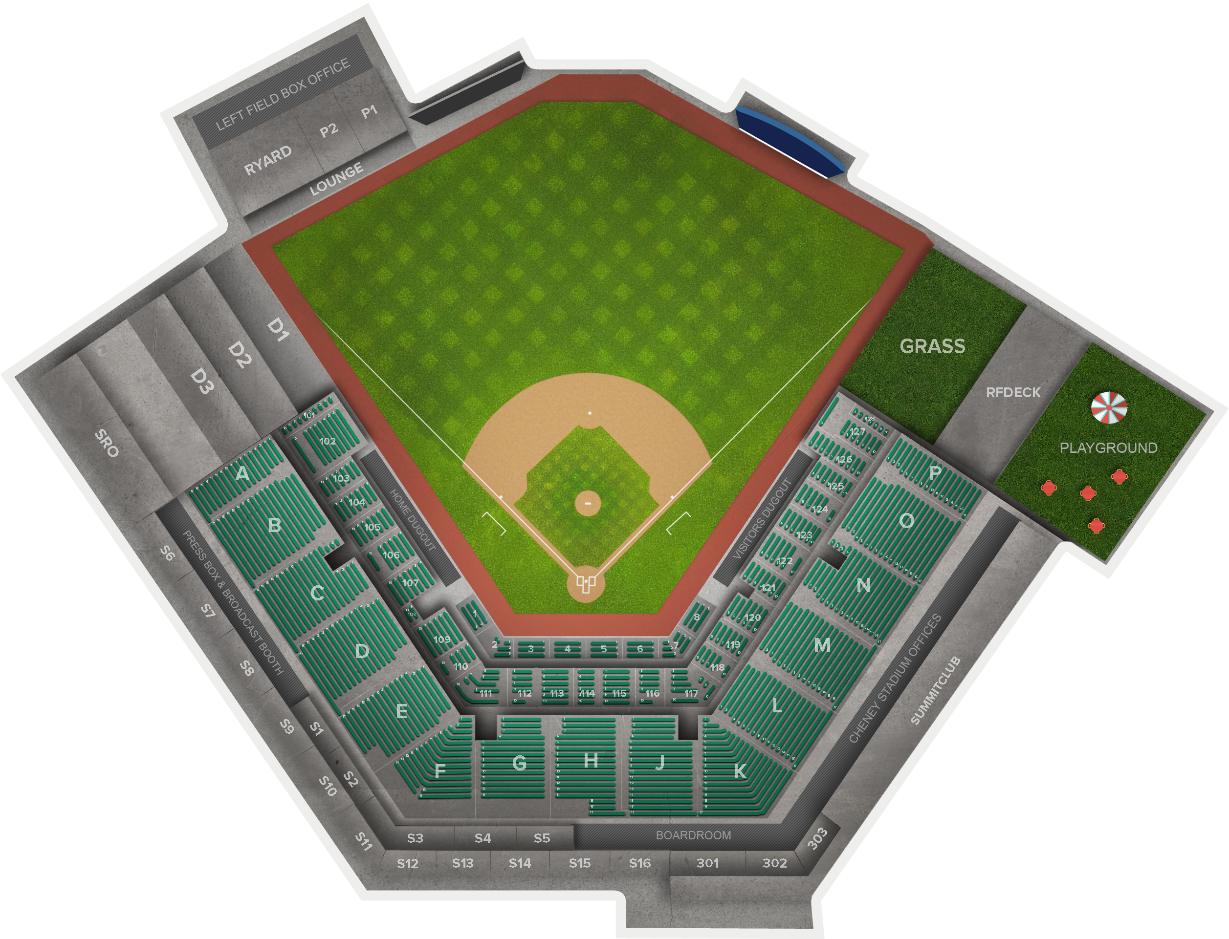 Cheney Stadium (2560x1936), Png Download