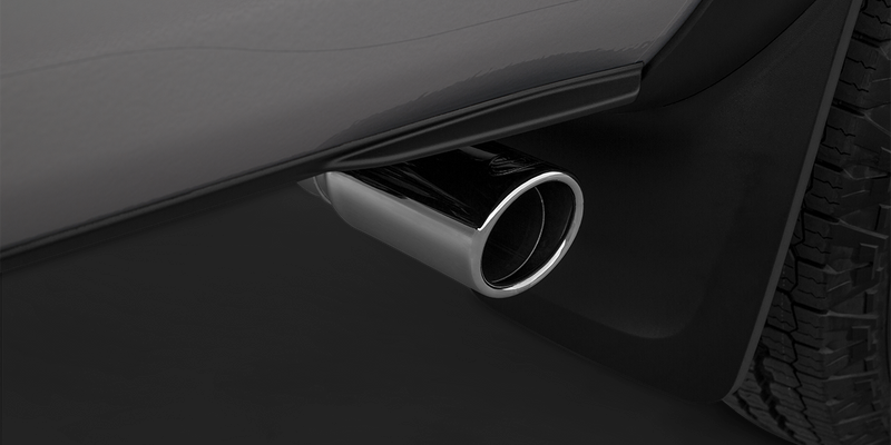 Chrome Tip Exhaust Pipe (800x400), Png Download