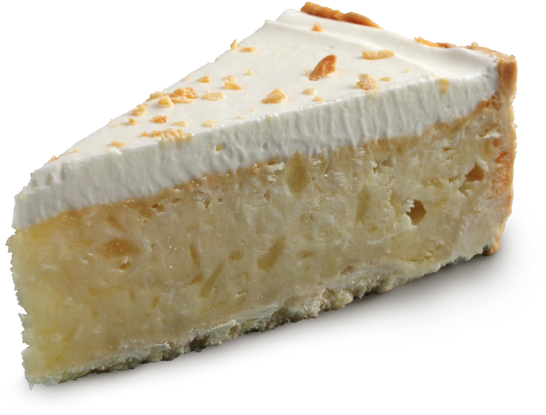 Pina Colada Pie Slice (1000x981), Png Download