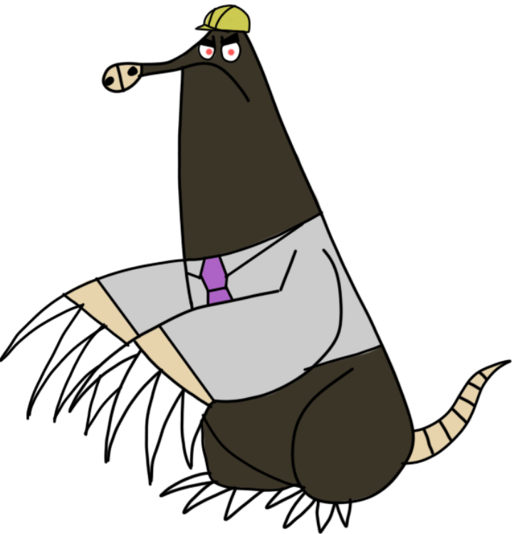Construction Worker Mole (719x750), Png Download