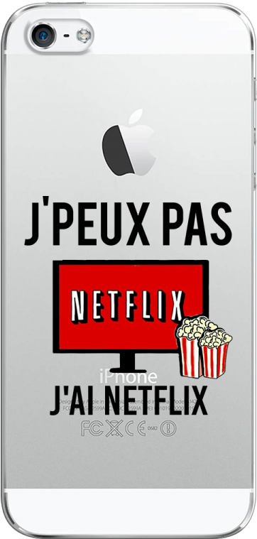 Coque Iphone 5/5s/se J Ai Netflix (1230x900), Png Download