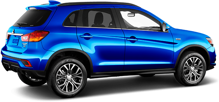 2018 Mitsubishi Outlander Sport In Octane Blue Metallic (940x460), Png Download
