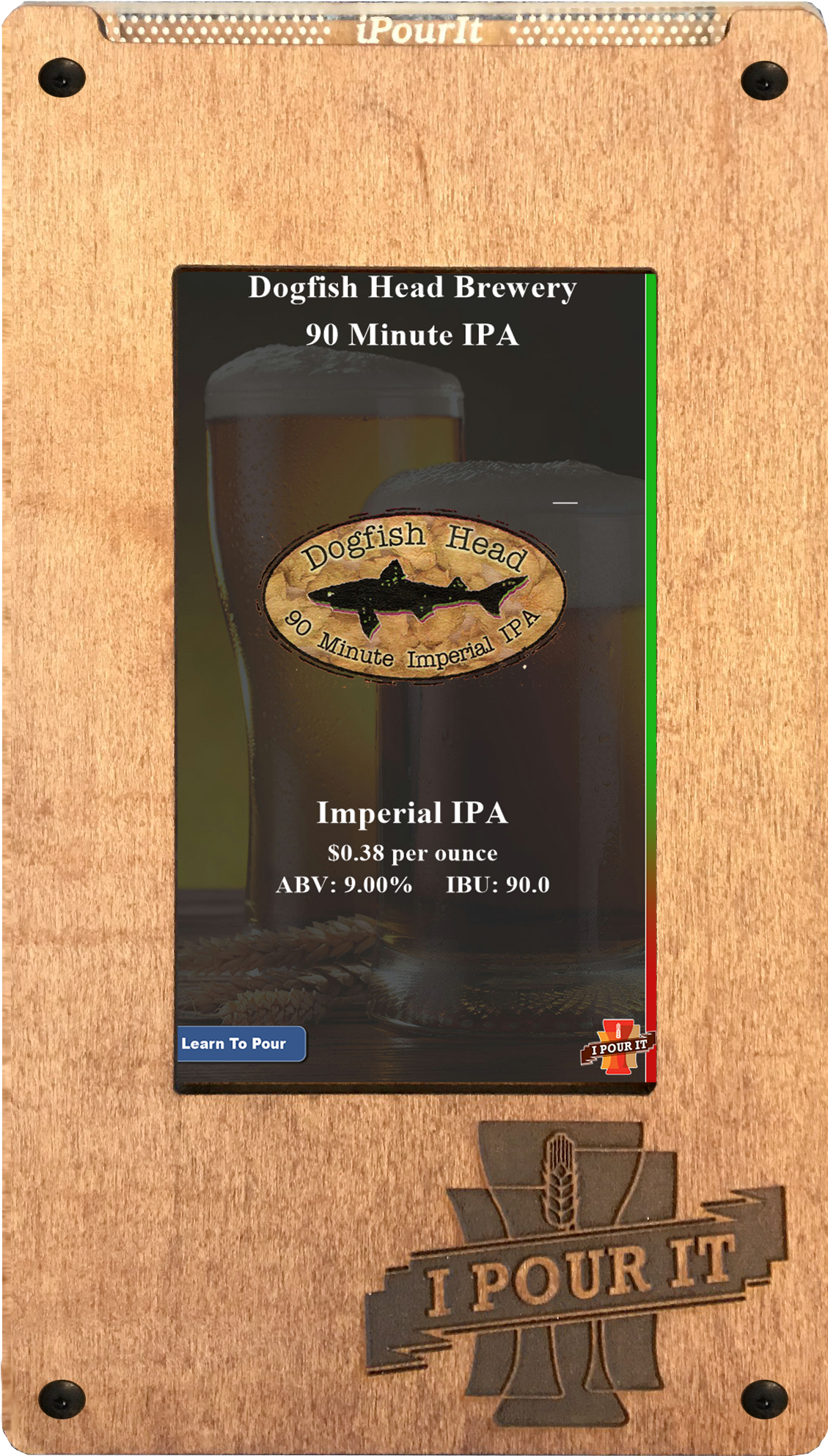 Dogfish Head 90 Minute Ipa (1261x2161), Png Download