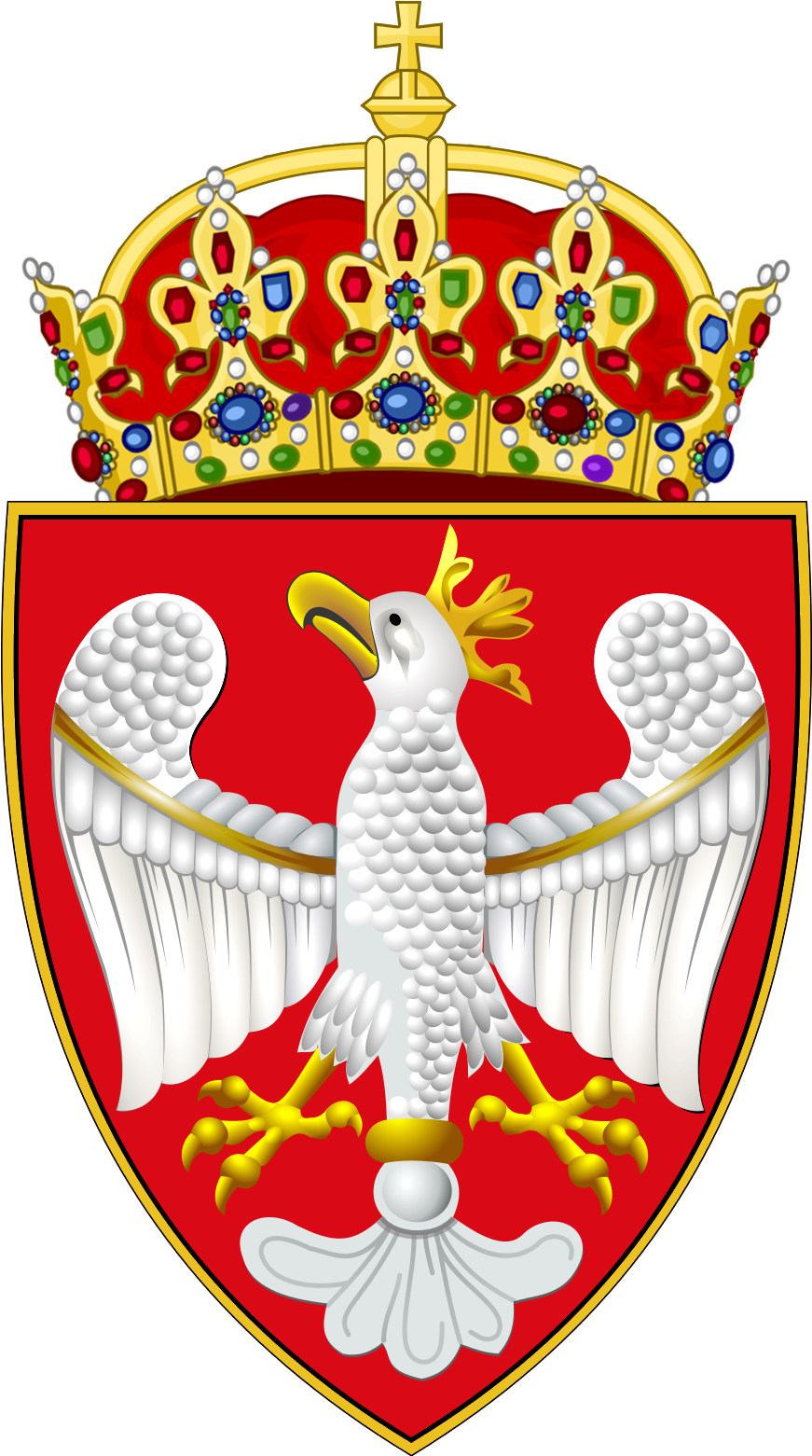 Download Coat Of Arms Of Kingdom Of Poland PNG Image with No Background