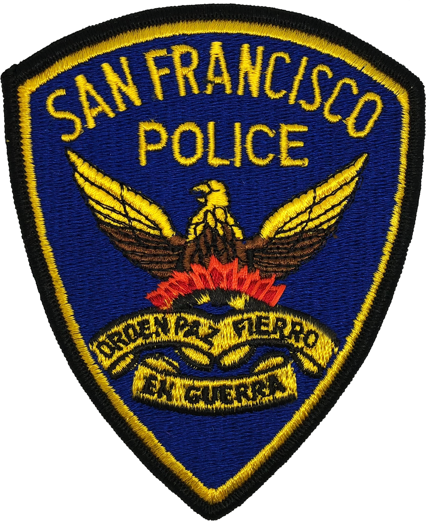 San Francisco Police Shoulder Patch (1630x1993), Png Download