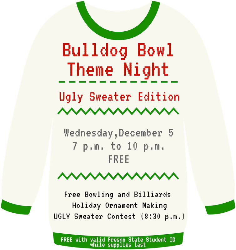 Bring Out Your Ugly Sweater For The Bulldog Bowl Theme (800x800), Png Download
