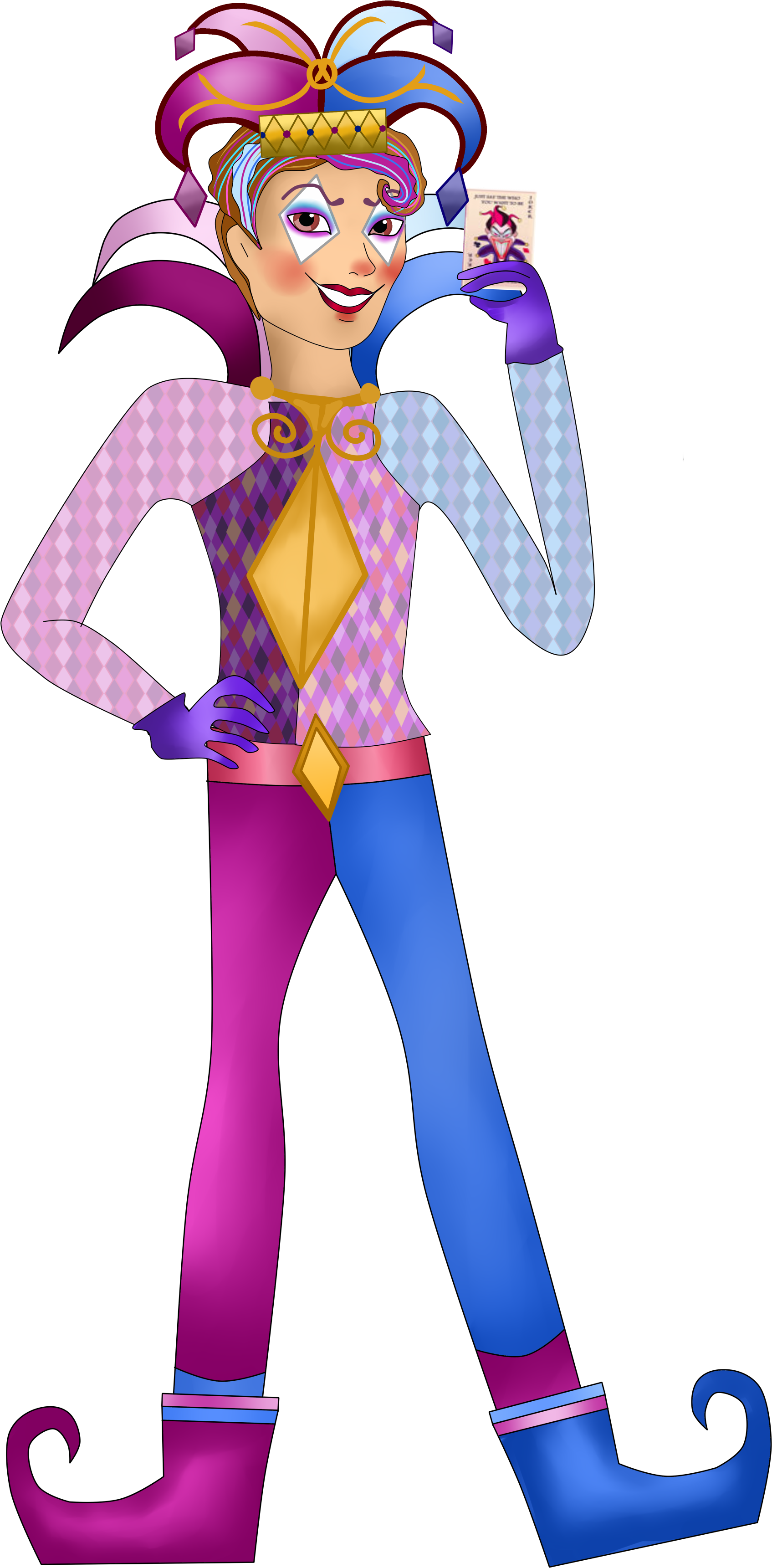 Jester Clipart Collar (2000x3500), Png Download