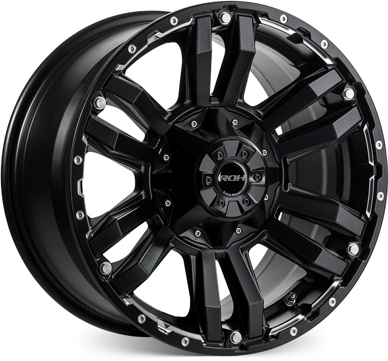 Vapour Matt Black Silver Bolts (800x800), Png Download