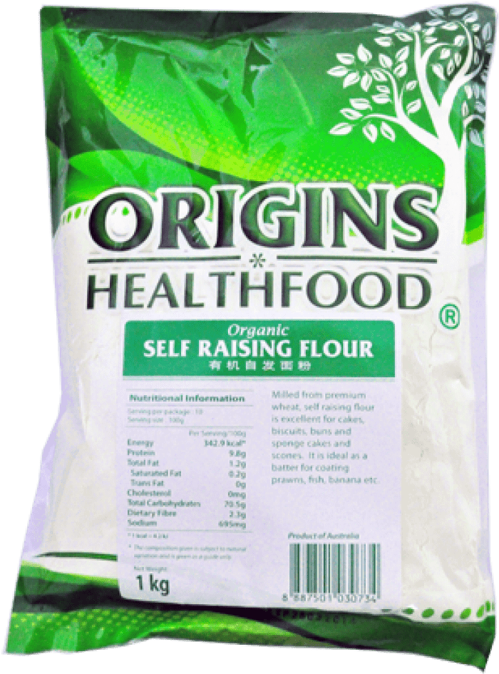 Organic Self Raising Flour 1kg (1000x1000), Png Download