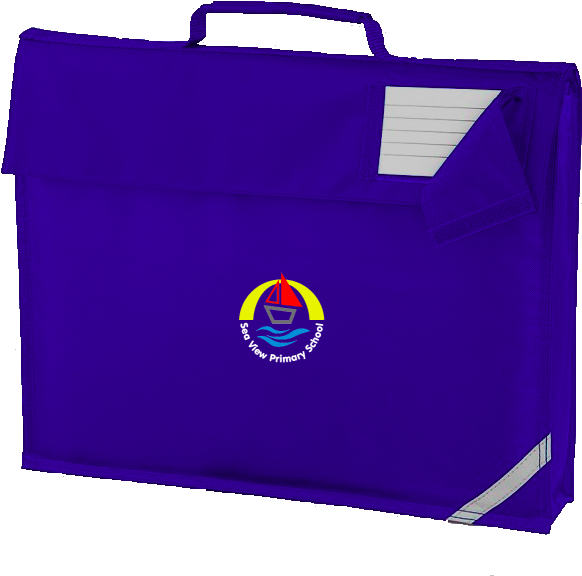 Sea View Primary School Royal Blue Book Bag (650x650), Png Download