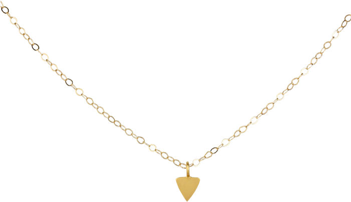 Tiny Triangle Necklace (700x700), Png Download