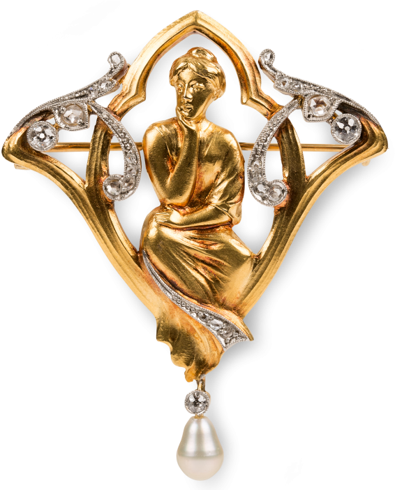 Lady In Gold (700x700), Png Download