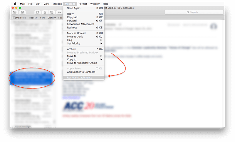 Delete Attachments Mail (800x483), Png Download