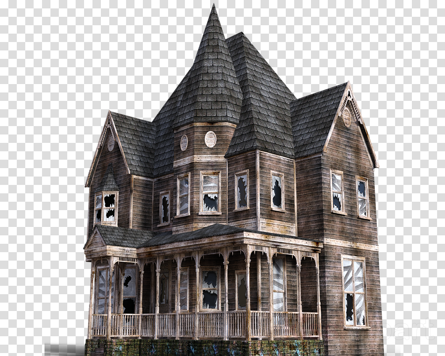 Horror House Png Clipart Haunted House Clip Art (900x720), Png Download