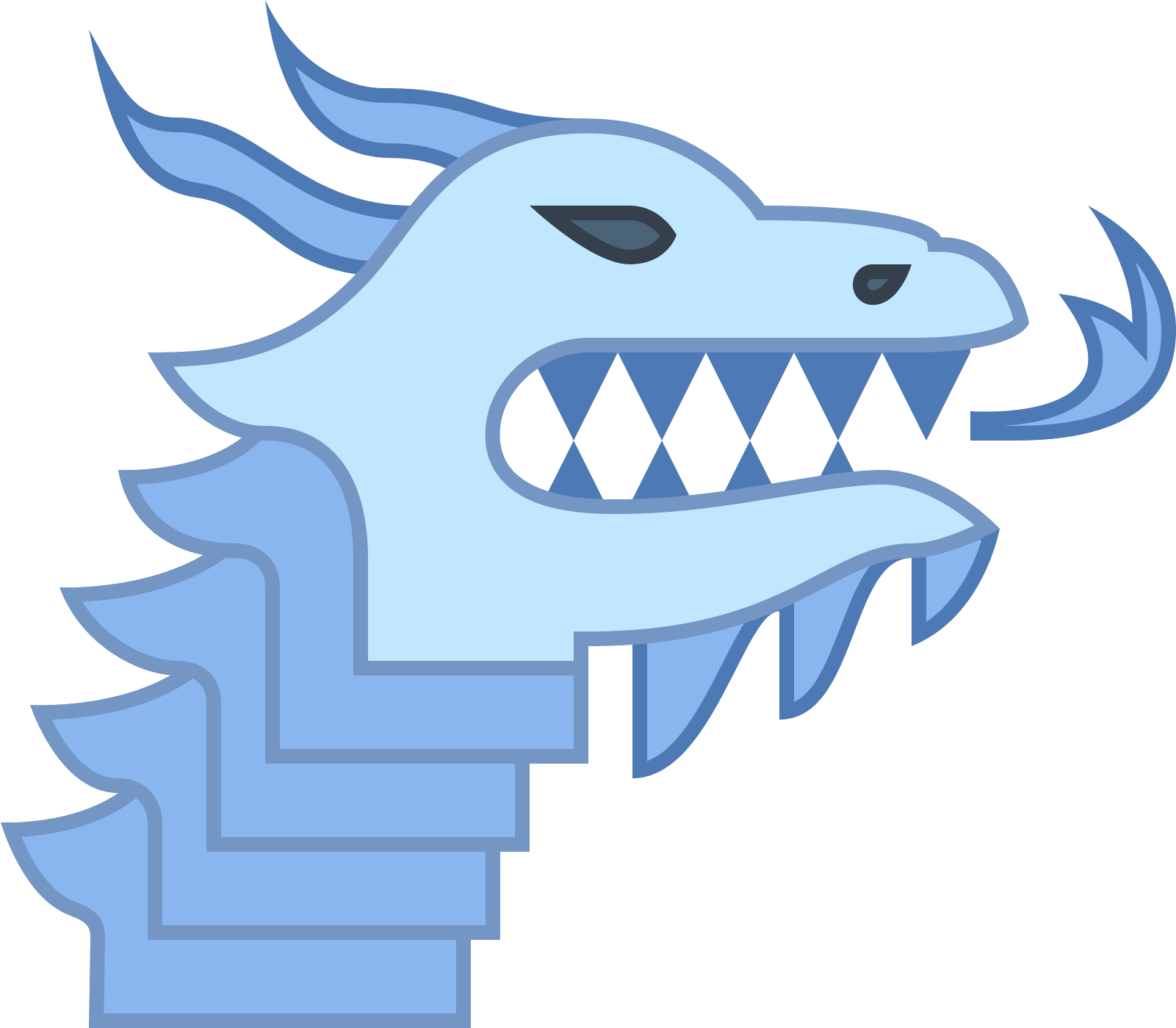 There Is A Head Of A Dragon Spitting Fire And Facing (1600x1600), Png Download