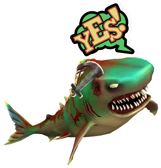 Double Head Shark Attack Messages Sticker-5 (618x618), Png Download