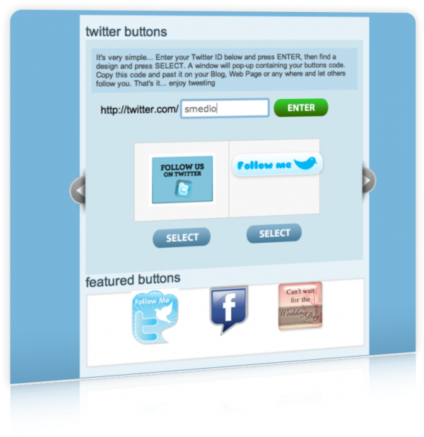 Twitterbuttons Offers Several Pages Of Free “follow” (600x619), Png Download