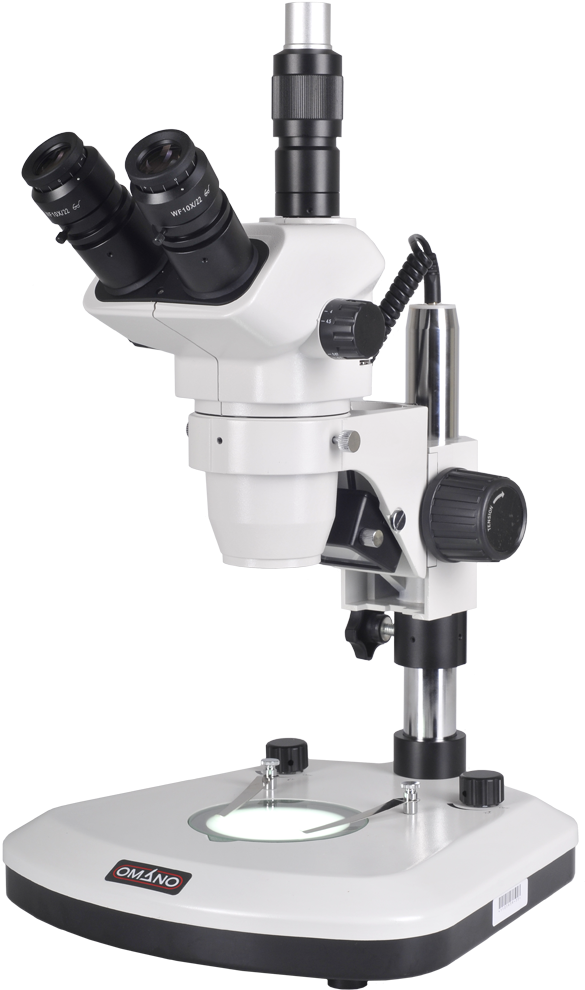 Omano Om3360l Stereo Microscope Trinocular (1000x1000), Png Download