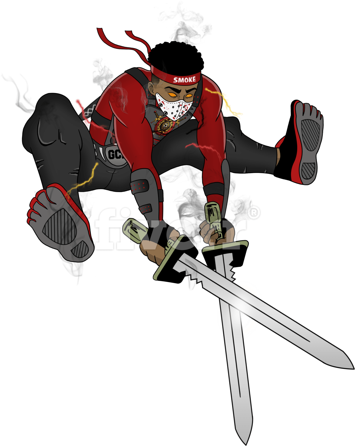 Anime Smoke Png (1200x1697), Png Download