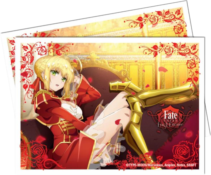 Ultra Pro Game Sleeves-fate Extra Nero (739x613), Png Download