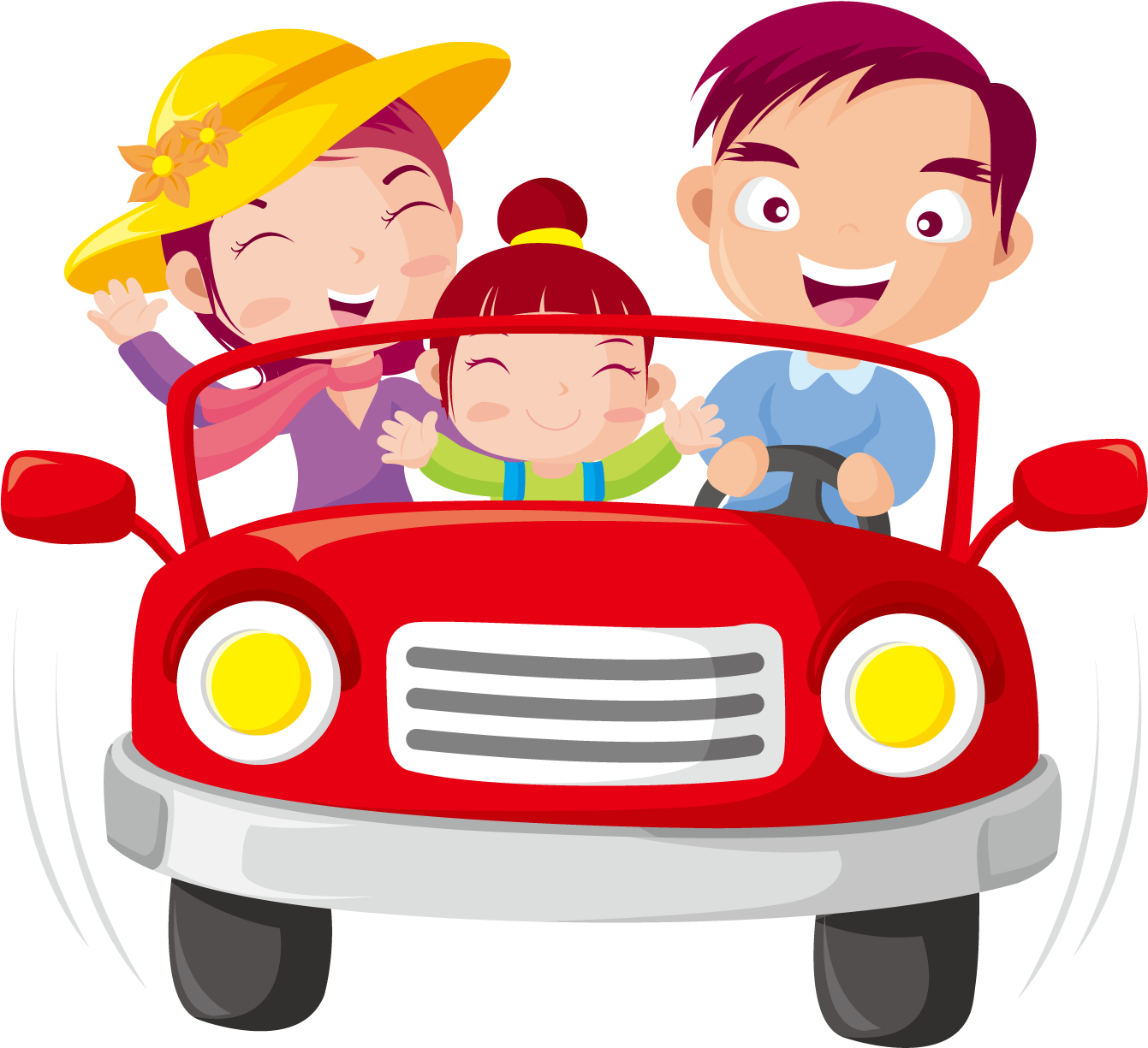 Car Child Clip Art (1500x1501), Png Download