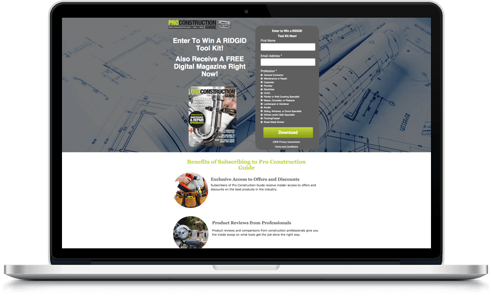 Landing Page Design & Development (1000x604), Png Download