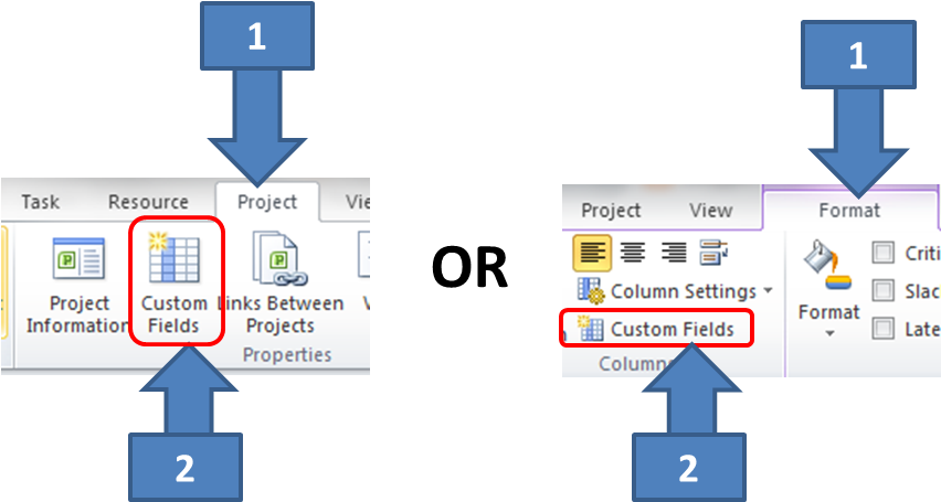 This Will Open The Custom Fields Dialog Box For Number1 (851x473), Png Download