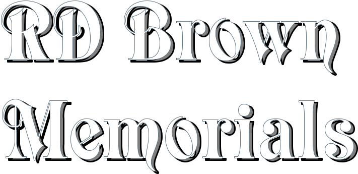 Rd Brown Memorials Rd Brown Memorials (922x472), Png Download