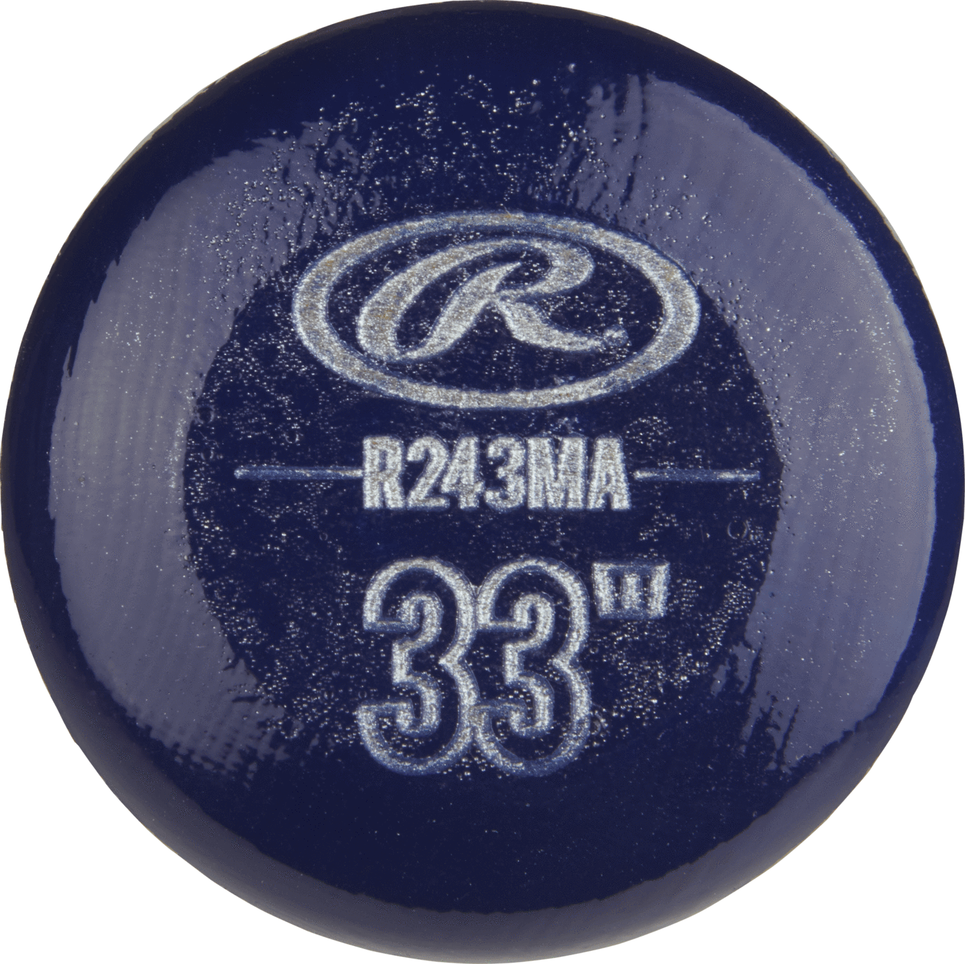 Knob View Of Rawlings Big Stick Maple Ace Wood Baseball (1400x1399), Png Download