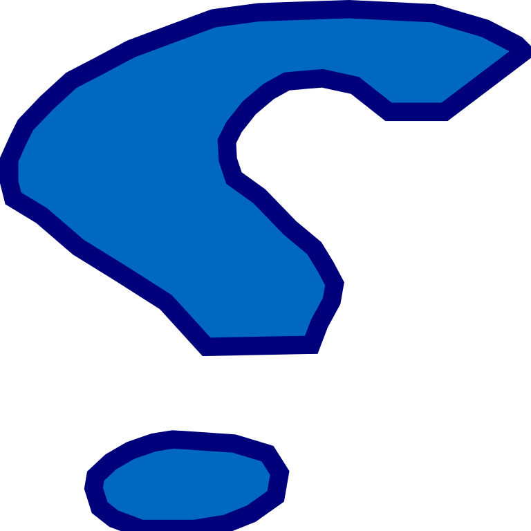 Blue Question Mark Png (768x768), Png Download