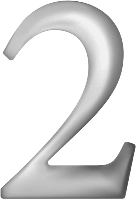 Download Number Two Grey Clipart Png Photo (480x693), Png Download
