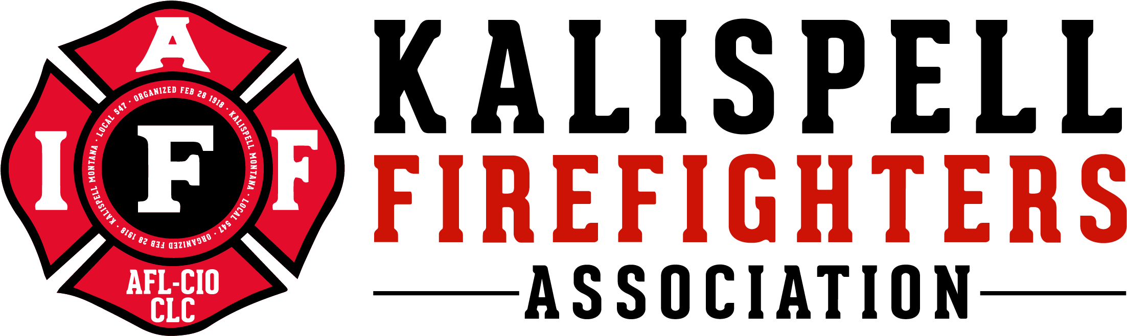 Kalispell Firefighters Association (2350x734), Png Download