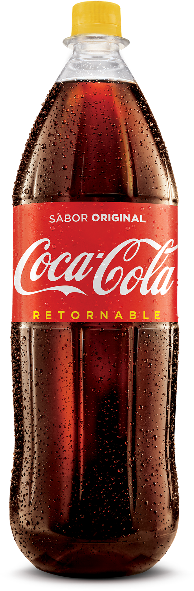Gaseosa Coca Cola Botella 2 Litro Retornable (652x2000), Png Download