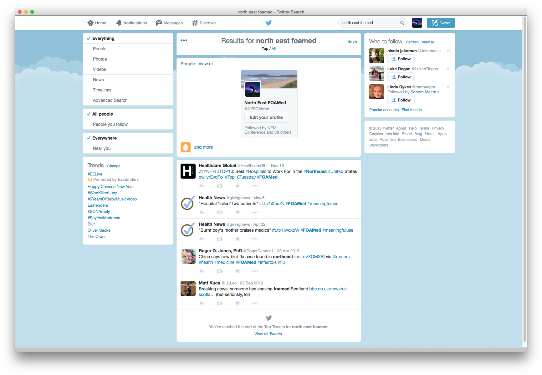 Twitter Search Results Page (1747x1212), Png Download