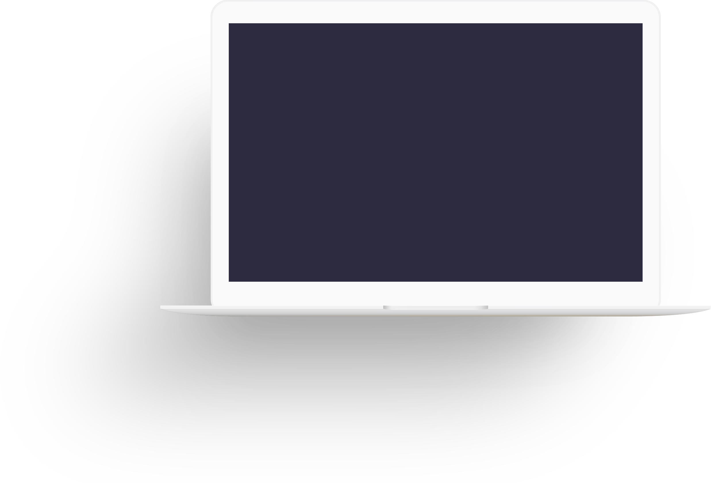 Laptop Outline Laptop Outline (2474x1682), Png Download