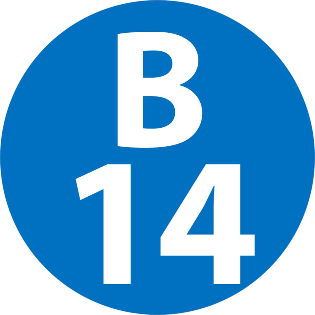 B-14 Station Number (1024x1024), Png Download