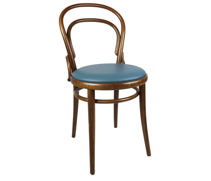 Number 14 Upholstered Bowback Bentwood Chair (700x600), Png Download