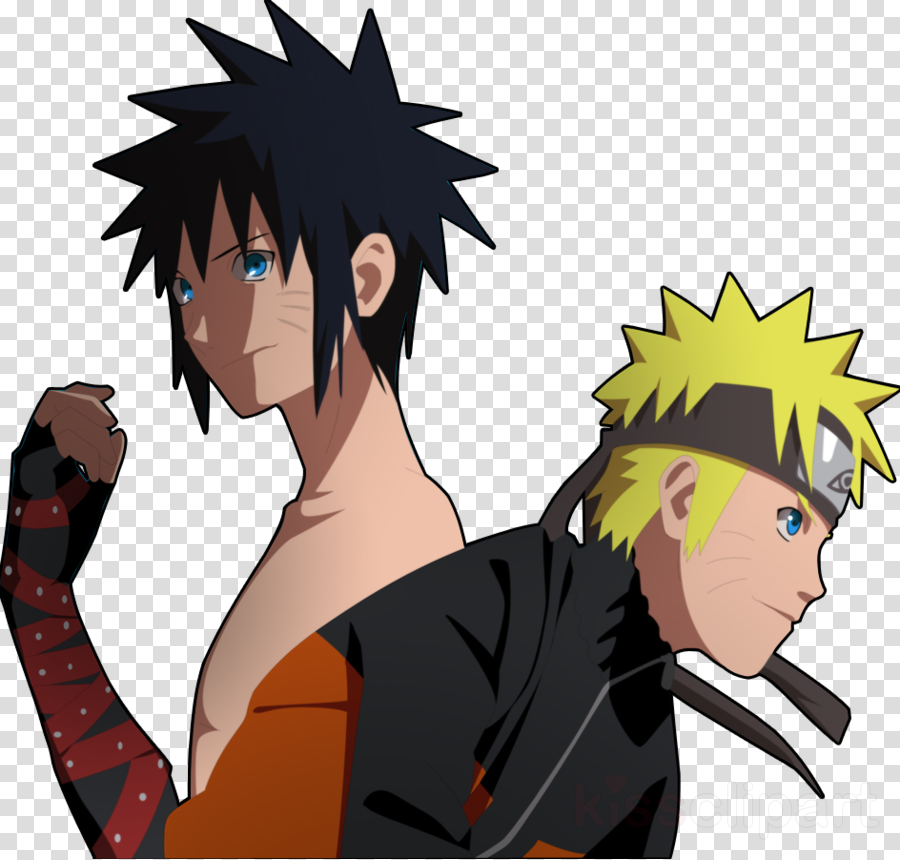 Naruto Con El Pelo Negro Clipart Naruto Uzumaki Kakashi (900x860), Png Download