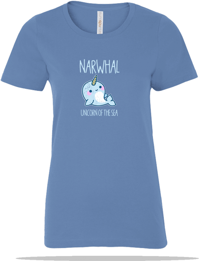 Unicorn Of Sea Ladies Tee (1000x1000), Png Download