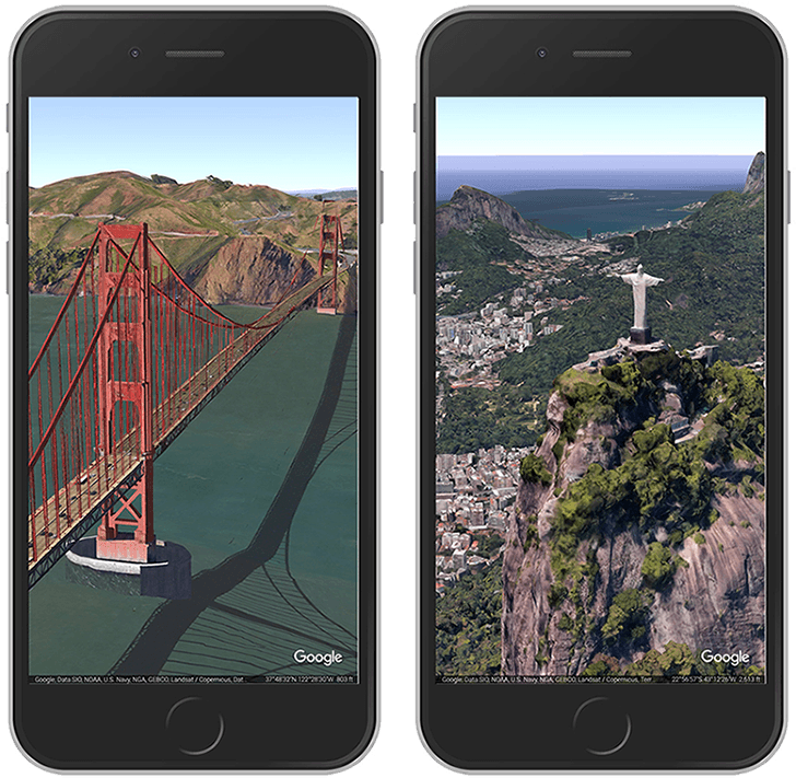 Google Earth's Fantastic New App Is Now On Ios (1000x750), Png Download