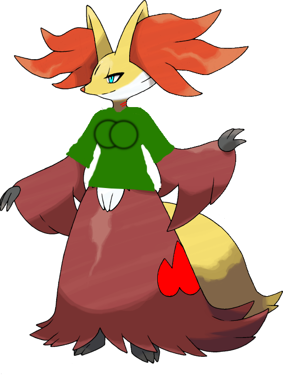 Delphox Png (574x764), Png Download