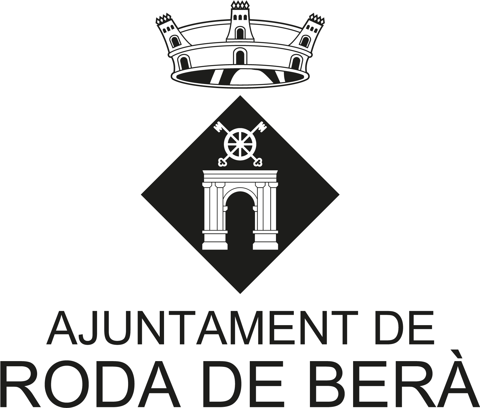 Descarrega El Logotip Vertical En 1 Tinta Sense Fons (2083x1821), Png Download