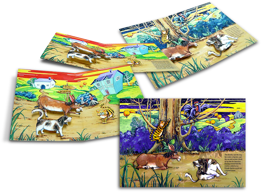 Pop Up Story Book (864x662), Png Download