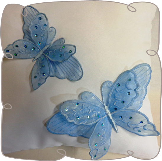 Organza Lace Butterfly Machine Embroidery Pattern Design (580x580), Png Download