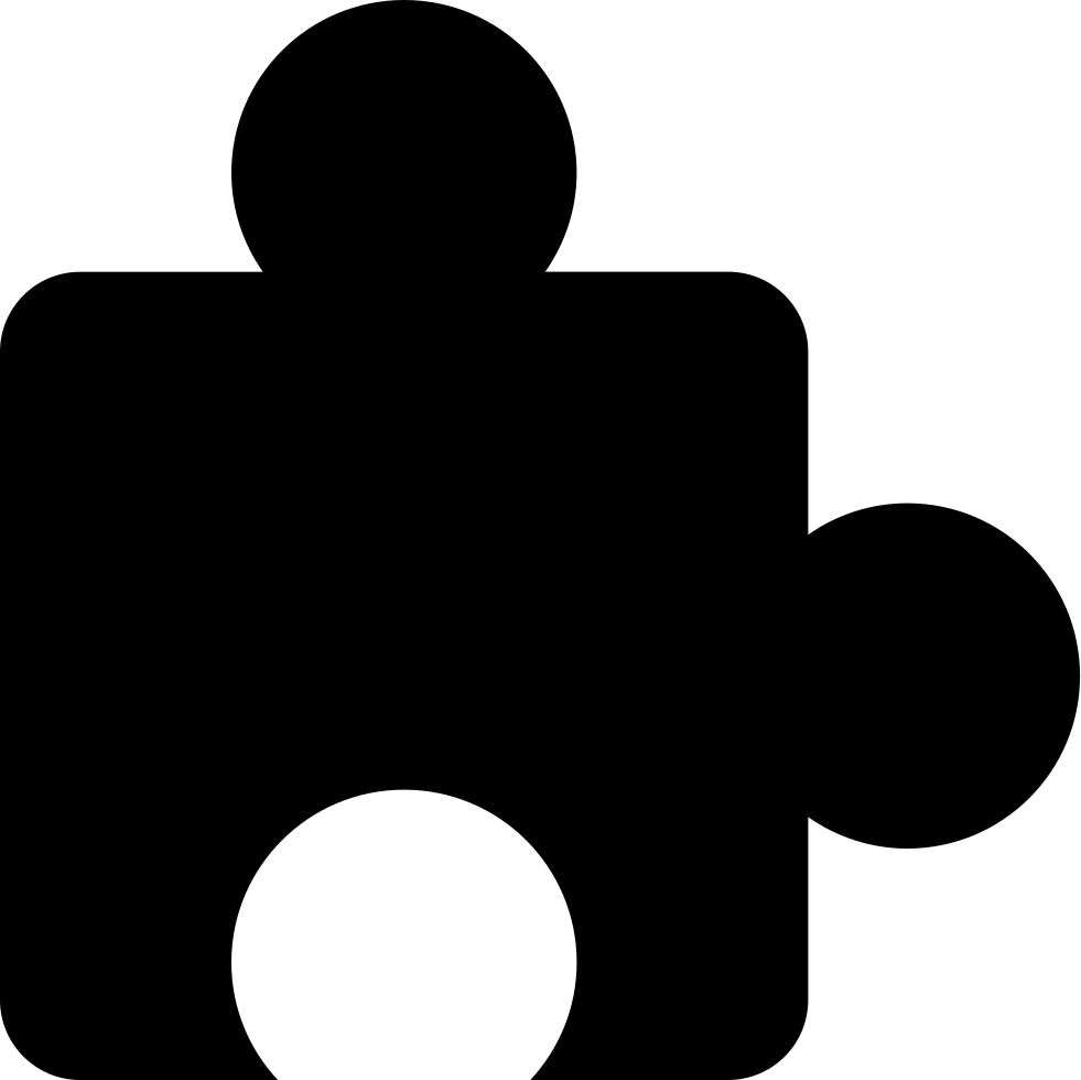 Png Freeuse Library Puzzle Piece Black Shape Of Png (981x980), Png Download