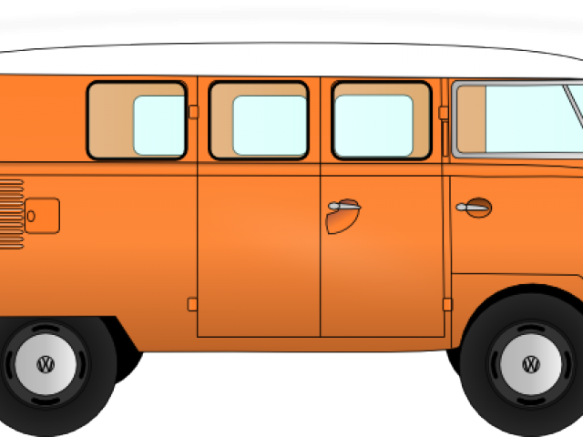 Hippie Clipart Volkswagen Van (640x480), Png Download