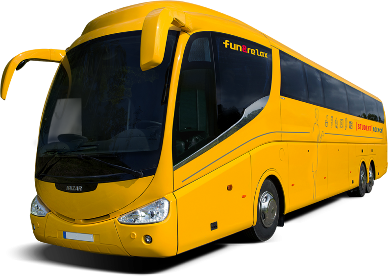 Travels By Bus - Regiojet (800x564), Png Download