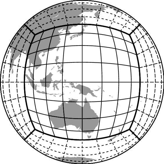 Cubed Sphere Grid Designed By Sadourny - Sphere (565x565), Png Download