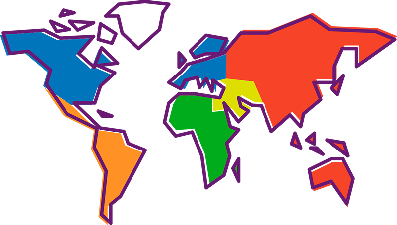 Mapamundi - Seven Cultural Regions Of The World (800x453), Png Download