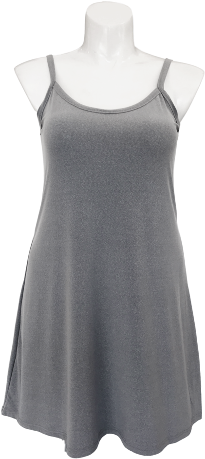 Heather Gray Essential Cami Tunic For Missy And Plus - Little Black Dress (731x1023), Png Download